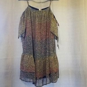 Floral off shoulder dress